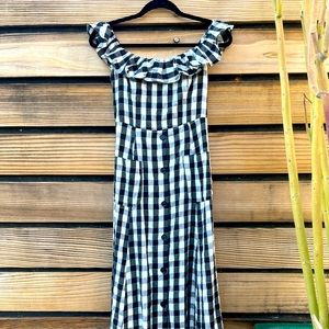 Black & White Plaid Dress